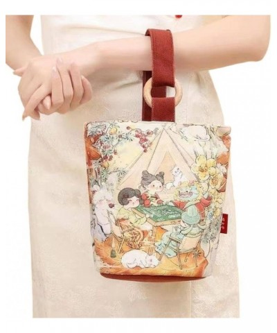 Chinese style 2024 cute dragon New year hand-held walking bucket bags hand shoulder underarm bag commuter bag $13.50 Shoulder...