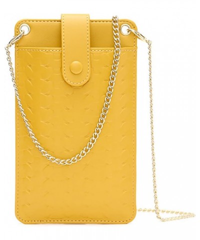 Small Crossbody Cell Phone Purse for Women, Shoulder Bag Wallet Purse (Pink) Yellow $22.72 Totes