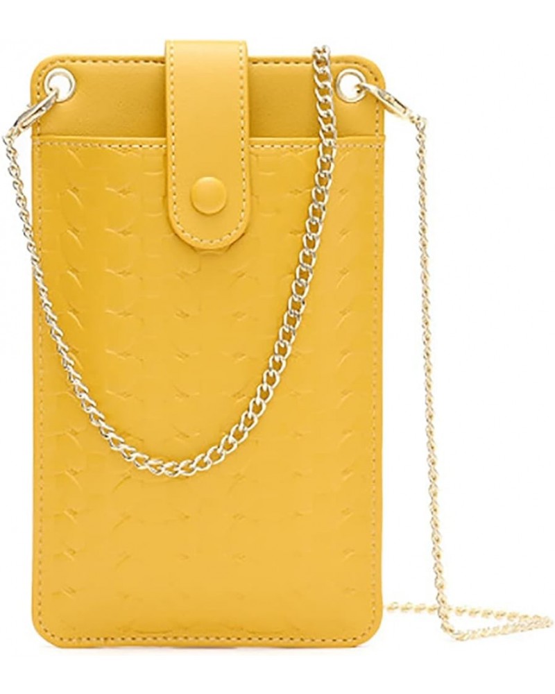 Small Crossbody Cell Phone Purse for Women, Shoulder Bag Wallet Purse (Pink) Yellow $22.72 Totes