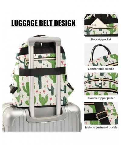 Cute Green Cactus Backpack Purse for Women Small Travel Bag Fashion Daypack M 202a3100 S(10.23"x5.11"x12.59") 202a3100 $21.72...