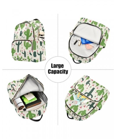 Cute Green Cactus Backpack Purse for Women Small Travel Bag Fashion Daypack M 202a3100 S(10.23"x5.11"x12.59") 202a3100 $21.72...