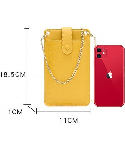 Small Crossbody Cell Phone Purse for Women, Shoulder Bag Wallet Purse (Pink) Yellow $22.72 Totes