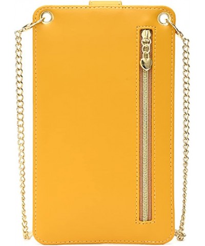 Small Crossbody Cell Phone Purse for Women, Shoulder Bag Wallet Purse (Pink) Yellow $22.72 Totes