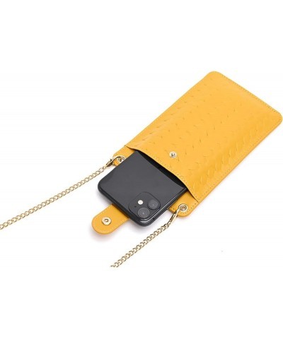 Small Crossbody Cell Phone Purse for Women, Shoulder Bag Wallet Purse (Pink) Yellow $22.72 Totes