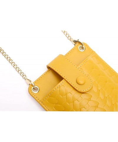 Small Crossbody Cell Phone Purse for Women, Shoulder Bag Wallet Purse (Pink) Yellow $22.72 Totes