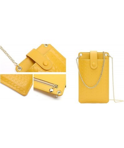 Small Crossbody Cell Phone Purse for Women, Shoulder Bag Wallet Purse (Pink) Yellow $22.72 Totes