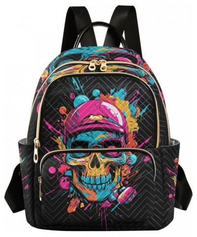 Small Backpack Purse for Women, Rainbow Human Skeleton Travel Bag Casual Daypack Shoulder Bag Small $18.00 Backpacks