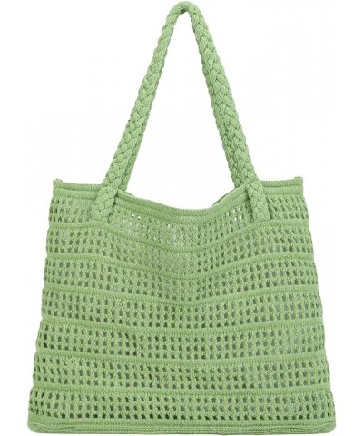 Crochet Bags for Women Summer Beach Tote Bag Large Capacity Shoulder Bag Aesthetic Hobo Bag Knit Bag Hippie Bag Green-b $8.39...