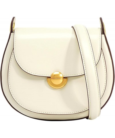 Women's Lightweight Satchel Bag Fashion Small Crossbody Bags Genuine Leather Vegan Multi-Pocket Shoulder Purses White $31.92 ...