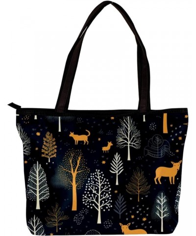 The Tote Bag For Women,Purses For Women,Handbags For Women,Cartoon an Animal Tree Handbags $10.49 Totes