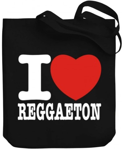 I love Reggaeton Bold Font Canvas Tote Bag 10.5" x 16" x 4 $16.40 Totes