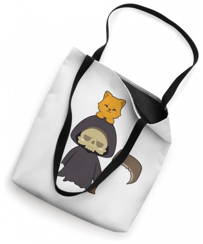 Reaper With Cat Tote Bag $12.74 Totes