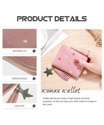 Cute Wallet for Women Vintage Leather Card Holder with Zipper Compartment Fashion Ladies Wallet Change Bag Purse Kawaii Walle...