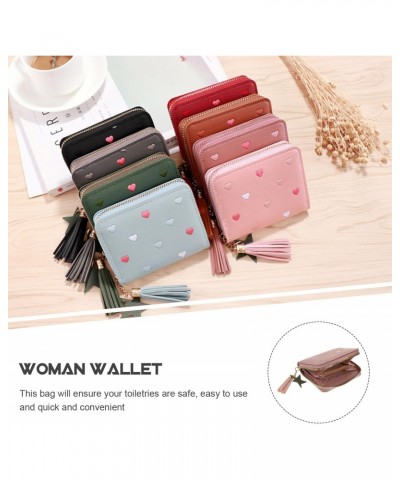 Cute Wallet for Women Vintage Leather Card Holder with Zipper Compartment Fashion Ladies Wallet Change Bag Purse Kawaii Walle...