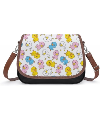 Duck Pattern Women Crossbody Clutch Purse Handbag Shoulder Bags $21.32 Shoulder Bags