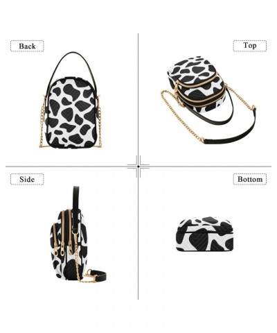 Milk Cow Skin Crossbody Bags for Women Crossbody Bag Handle Satchel with Chain Strap for Carry on $14.55 Satchels