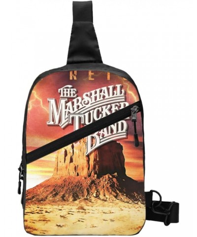 The Rock Marshall South Tucker Band Crossbody Handbag Chest Bag Sling Backpack Adjustable Shoulder Bag Hiking Daypack Classic...