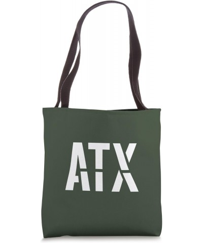 ATX / Austin TX Bold Stencil Design Tote Bag $11.13 Totes