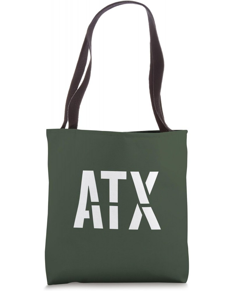 ATX / Austin TX Bold Stencil Design Tote Bag $11.13 Totes