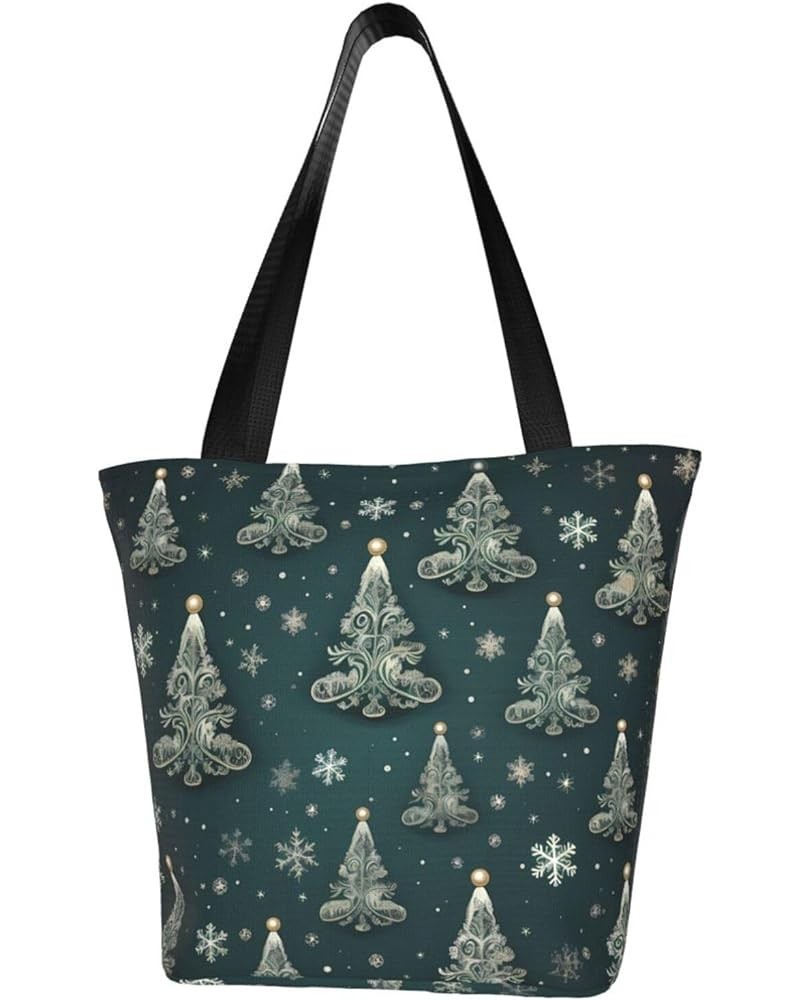 Christmas Tree Personalized Shoulder Bag for Women Stylish Tote for Travel Business Shopping and Teaching Christmas Tree 1 $1...