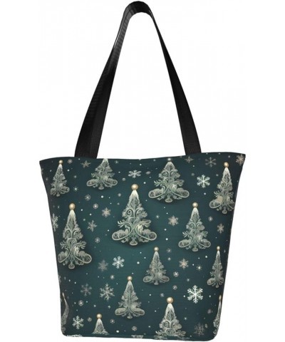 Christmas Tree Personalized Shoulder Bag for Women Stylish Tote for Travel Business Shopping and Teaching Christmas Tree 1 $1...