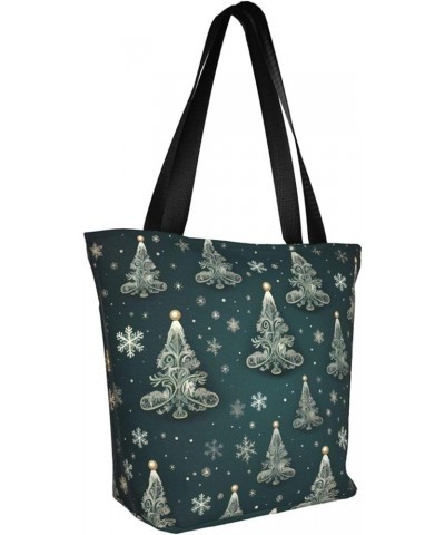 Christmas Tree Personalized Shoulder Bag for Women Stylish Tote for Travel Business Shopping and Teaching Christmas Tree 1 $1...