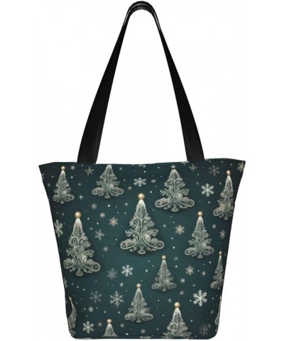 Christmas Tree Personalized Shoulder Bag for Women Stylish Tote for Travel Business Shopping and Teaching Christmas Tree 1 $1...