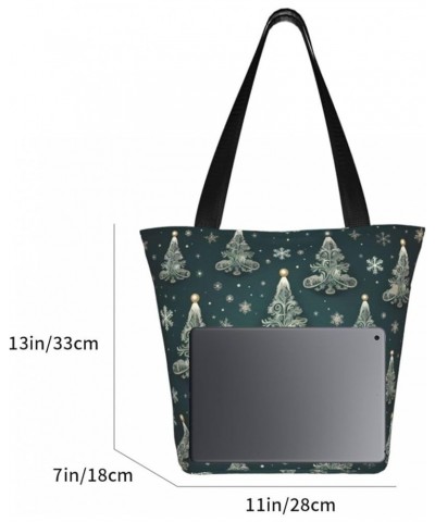 Christmas Tree Personalized Shoulder Bag for Women Stylish Tote for Travel Business Shopping and Teaching Christmas Tree 1 $1...