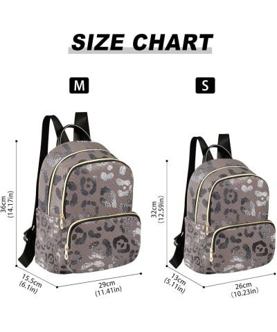 Gradient Leopard Print Fashion Backpack Purse for Women Multipurpose Casual Daypack with Multi Pockets & Secured Zipper Styli...