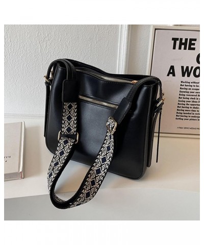 Crossbody Bag for Women Trendy Shoulder Bucket Cross-body Purse with Cute Pendent Adjustable Strap Hobo Handbags (black) Blac...