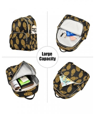 Lovely Pineapple Back Women Backpack Purse Ladies Fashion Shoulder Bag Daypack Travel Bag 10L Medium $18.89 Backpacks