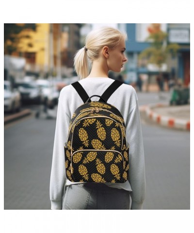 Lovely Pineapple Back Women Backpack Purse Ladies Fashion Shoulder Bag Daypack Travel Bag 10L Medium $18.89 Backpacks