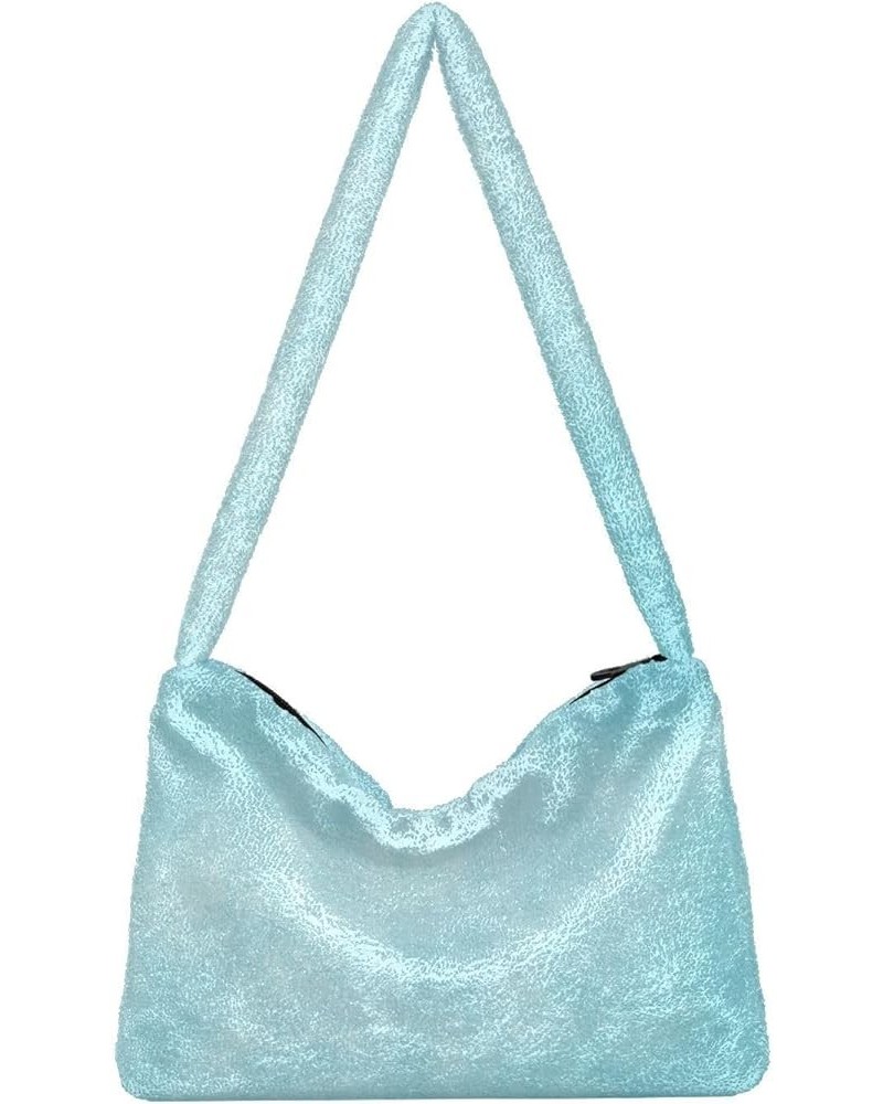 Cranes Women Handbags Shoulder Bag, Shoulder Bag for Women, Autumn Handbags Light Blue Texture $10.99 Shoulder Bags