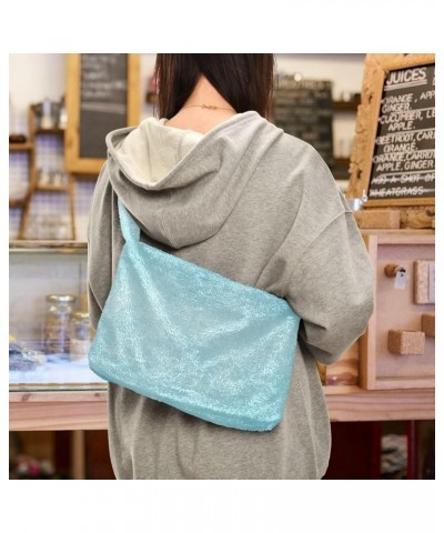 Cranes Women Handbags Shoulder Bag, Shoulder Bag for Women, Autumn Handbags Light Blue Texture $10.99 Shoulder Bags