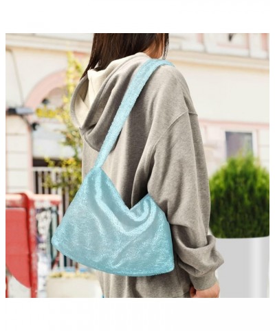 Cranes Women Handbags Shoulder Bag, Shoulder Bag for Women, Autumn Handbags Light Blue Texture $10.99 Shoulder Bags