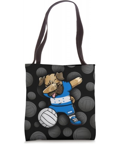 Dabbing Pug Honduras Volleyball Fans Jersey Honduran Sport Tote Bag $9.78 Totes