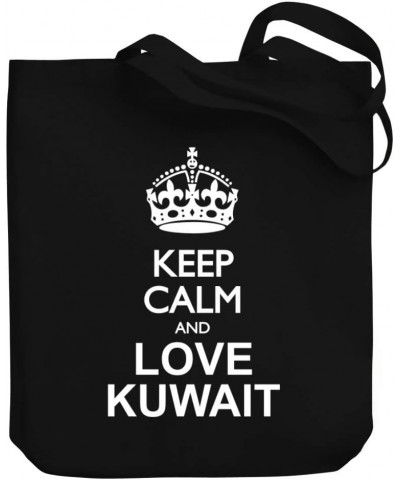 Keep calm and love Kuwait Canvas Tote Bag 10.5" x 16" x 4 $20.00 Totes