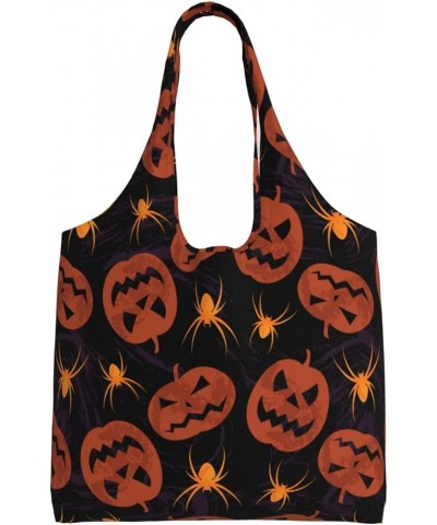 Halloween Spiders Single Shoulder Commuter Canvas Tote Bags For Women And Men Halloween Spiders35 $10.33 Totes