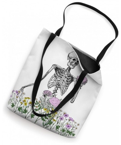 Aesthetic Skeleton Floral Plant Nature Vintage Art Tote Bag $13.63 Totes