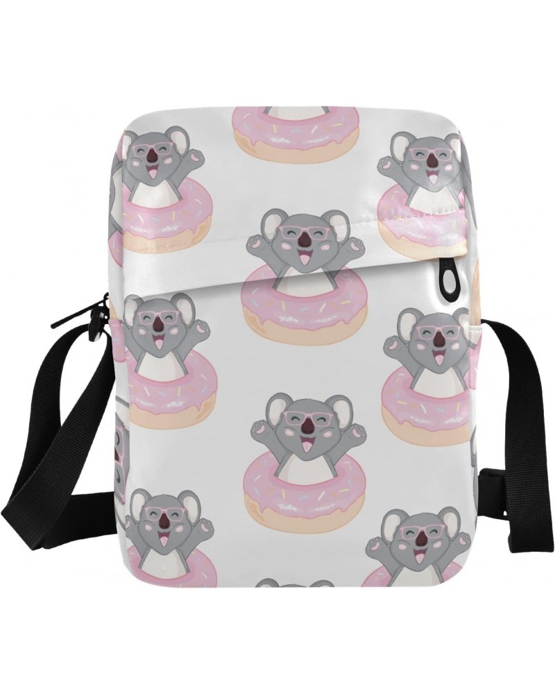 Crossbody Phone Bag Koala Bear Donuts Pattern Small Messenger Shoulder Bag Cash Handbag Wallet Purse(237na7a) $11.00 Crossbod...