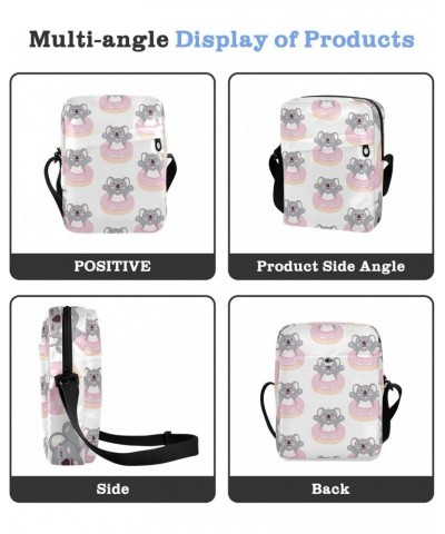 Crossbody Phone Bag Koala Bear Donuts Pattern Small Messenger Shoulder Bag Cash Handbag Wallet Purse(237na7a) $11.00 Crossbod...