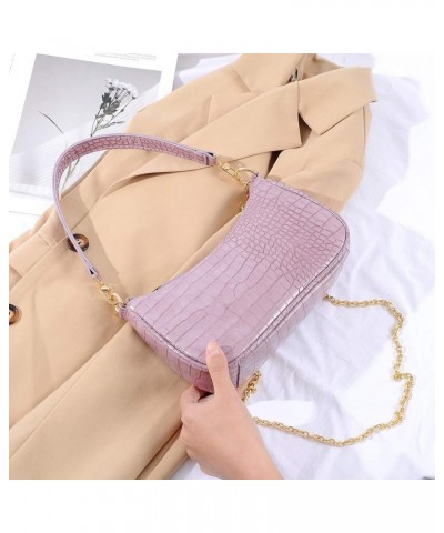 Shoulder Bag Retro Classic Purse Clutch Shoulder Tote HandBag with Zipper Closure for Women Taro Purple $16.79 Totes