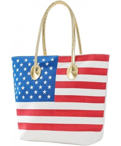 Large Beach Tote Bag 4th of July National Day Patriotic Flag Tote Shoulder Bag Purse $12.95 Totes