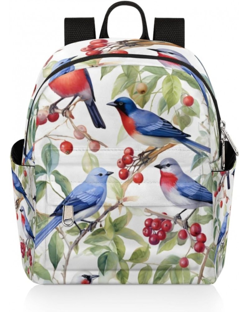 Bird Print Small Backpack for Women Ladies Mini Backpack Travel Casual Backpack Purse Satchel Daypack $16.30 Backpacks