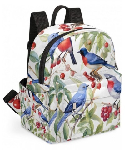 Bird Print Small Backpack for Women Ladies Mini Backpack Travel Casual Backpack Purse Satchel Daypack $16.30 Backpacks