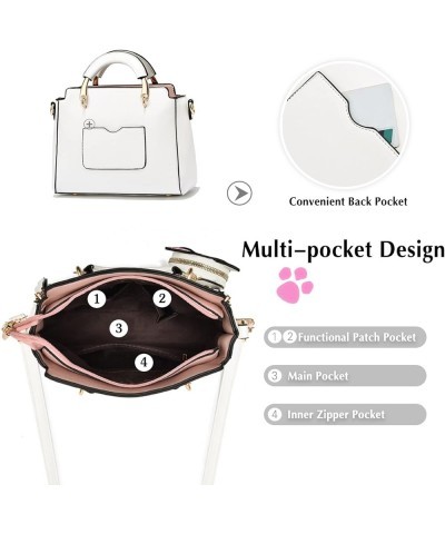 Women Handbag Cute Crossbody Bag Girl Top-Handle Bags Ladies Satchel Shoulder Bag Purple $32.55 Satchels