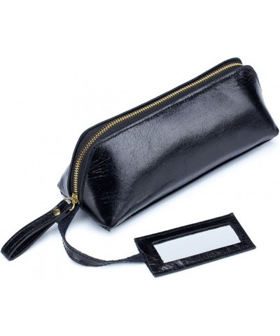 Clutch Bag for Women Leather Wristlet Handbag Small Evening Purse (Black) Black $10.50 Evening Bags