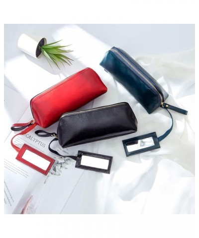 Clutch Bag for Women Leather Wristlet Handbag Small Evening Purse (Black) Black $10.50 Evening Bags