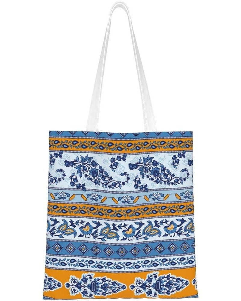 Paisley Single Shoulder Fashion Canvas Tote Shopping Bags Handbags For Men And Women Paisley9 $11.13 Totes