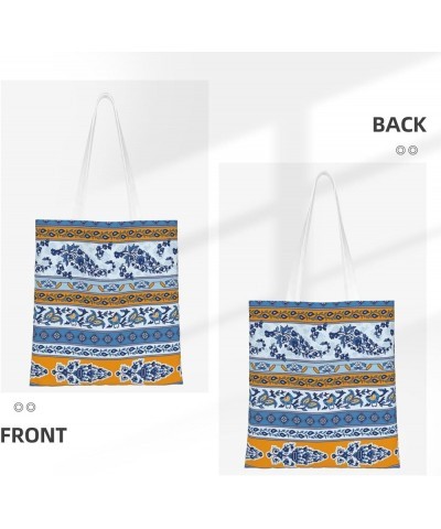 Paisley Single Shoulder Fashion Canvas Tote Shopping Bags Handbags For Men And Women Paisley9 $11.13 Totes